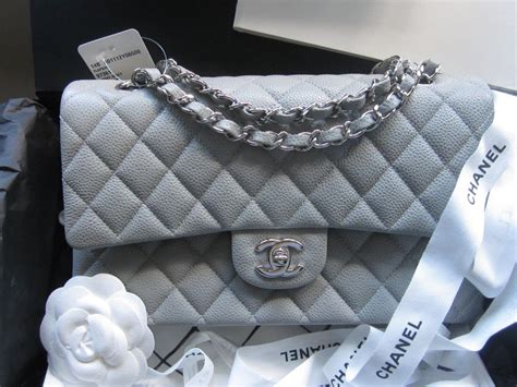 gray chanel flap bag